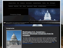 Tablet Screenshot of conspiracycollege.com